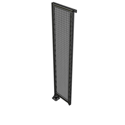 A1-2135-0450-0150-TYMFA SINGLE PANEL-LEG ON LEFT WITH TIE PLATES AND ANGLE 2135MM X 450MM 1" MESH, FULLY ASSEMBLED