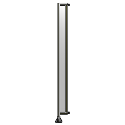 SINGLE PANEL-LEG ON LEFT WITH HINGES 2400MM X 200MM  1/4&quot; POLYCARBONATE, AS A KIT