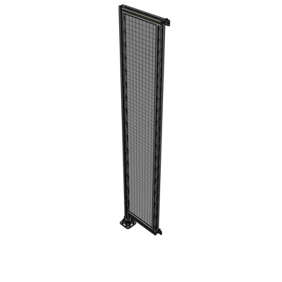 A1-2400-0450-0150-HYMFA SINGLE PANEL-LEG ON LEFT WITH HINGES 2400MM X 450MM  1" MESH, FULLY ASSEMBLED