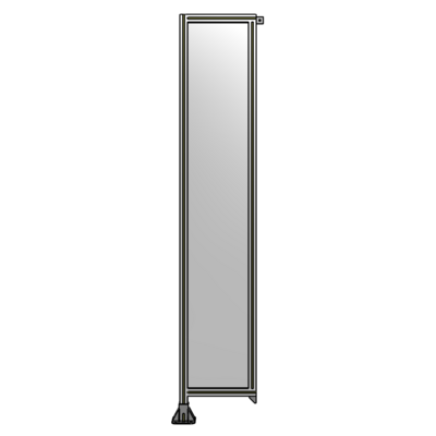 SINGLE PANEL-LEG ON LEFT WITH TIE PLATES AND ANGLE 2400MM X 450MM  1/4&quot; POLYCARBONATE, AS A KIT