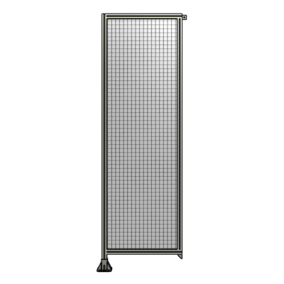 SINGLE PANEL-LEG ON LEFT WITH TIE PLATES AND ANGLE 2400MM X 750MM  1&quot; MESH, FULLY ASSEMBLED