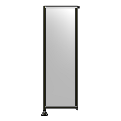 SINGLE PANEL-LEG ON LEFT WITH TIE PLATES AND ANGLE 2400MM X 750MM  1/4&quot; POLYCARBONATE, AS A KIT