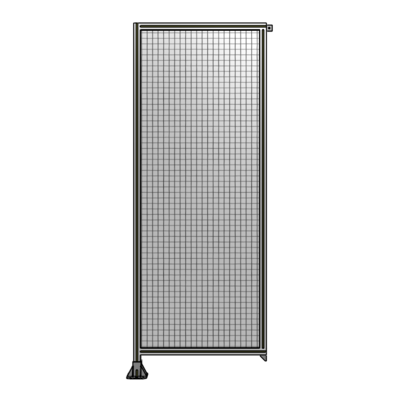 SINGLE PANEL-LEG ON LEFT WITH TIE PLATES AND ANGLE 2400MM X 900MM  1&quot; MESH, FULLY ASSEMBLED