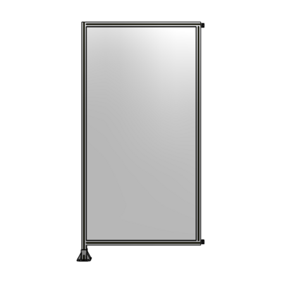 SINGLE PANEL-LEG ON LEFT WITH HINGES 2400MM X 1200MM  1/4&quot; POLYCARBONATE, AS A KIT