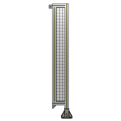 SINGLE PANEL-LEG ON RIGHT WITH TIE PLATES AND ANGLE 1400MM X 200MM  1&quot; MESH, AS A KIT