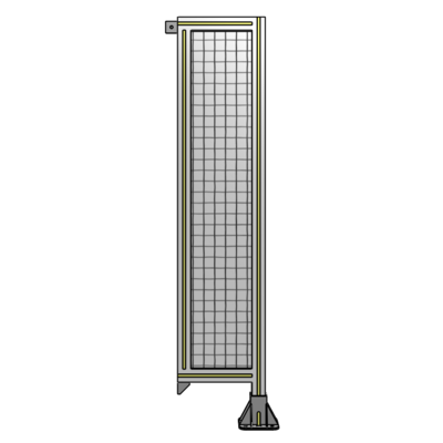 SINGLE PANEL-LEG ON RIGHT WITH TIE PLATES AND ANGLE 1400MM X 300MM  1&quot; MESH, FULLY ASSEMBLED