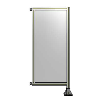 SINGLE PANEL-LEG ON RIGHT WITH HINGES 1400MM X 600MM  1/4&quot; POLYCARBONATE, AS A KIT