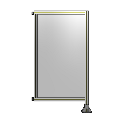 SINGLE PANEL-LEG ON RIGHT WITH HINGES 1400MM X 750MM  1/4&quot; POLYCARBONATE, AS A KIT