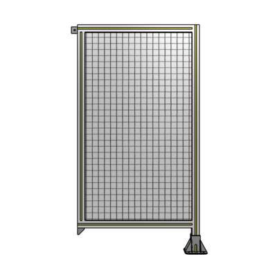 SINGLE PANEL-LEG ON RIGHT WITH TIE PLATES AND ANGLE 1400MM X 750MM  1&quot; MESH, FULLY ASSEMBLED