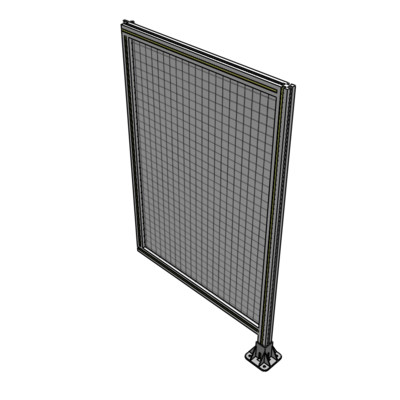A2-1400-0900-0150-HYMFA SINGLE PANEL-LEG ON RIGHT WITH HINGES 1400MM X 900MM 1" MESH, FULLY ASSEMBLED