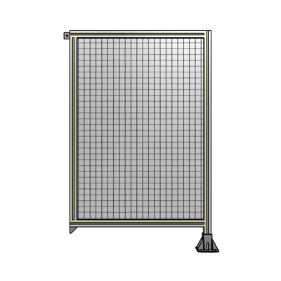 SINGLE PANEL-LEG ON RIGHT WITH TIE PLATES AND ANGLE 1400MM X 900MM  1&quot; MESH, FULLY ASSEMBLED
