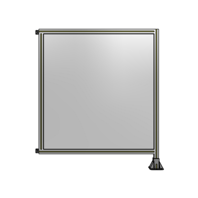 SINGLE PANEL-LEG ON RIGHT WITH HINGES 1400MM X 1200MM  1/4&quot; POLYCARBONATE, AS A KIT