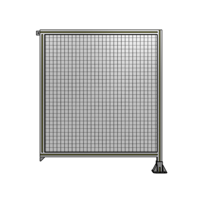 SINGLE PANEL-LEG ON RIGHT WITH TIE PLATES AND ANGLE 1400MM X 1200MM  1&quot; MESH, FULLY ASSEMBLED