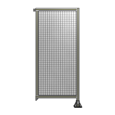 SINGLE PANEL-LEG ON RIGHT WITH TIE PLATES AND ANGLE 1700MM X 750MM  1&quot; MESH, FULLY ASSEMBLED