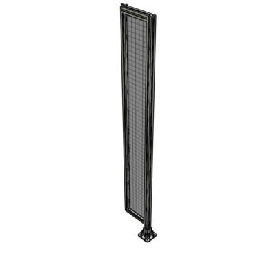 A2-2135-0300-0150-HYMFK SINGLE PANEL-LEG ON RIGHT WITH HINGES 2135MM X 300MM  1" MESH, AS A KIT
