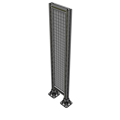 A3-1400-0300-0150-ZYMFA SINGLE PANEL-LEG ON BOTH SIDES 1400MM X 300MM 1" MESH, FULLY ASSEMBLED