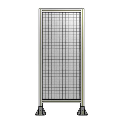SINGLE PANEL-LEG ON  BOTH SIDES  1400MM X 600MM  1&quot; MESH, FULLY ASSEMBLED
