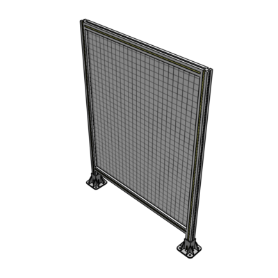 A3-1400-1050-0150-ZYMFA SINGLE PANEL-LEG ON BOTH SIDES 1400MM X 1050MM 1" MESH, FULLY ASSEMBLED