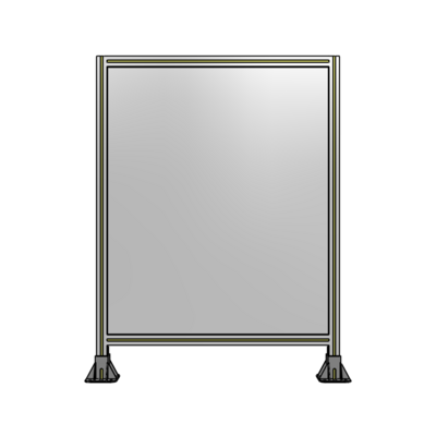 SINGLE PANEL-LEG ON  BOTH SIDES  1400MM X 1050MM  1/4&quot; POLYCARBONATE, FULLY ASSEMBLED
