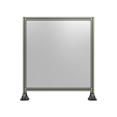 SINGLE PANEL-LEG ON  BOTH SIDES  1400MM X 1200MM  1/4&quot; POLYCARBONATE, AS A KIT