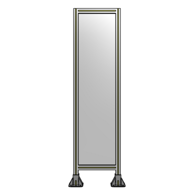 SINGLE PANEL-LEG ON  BOTH SIDES  1700MM X 450MM  1/4&quot; POLYCARBONATE, ASSEMBLED