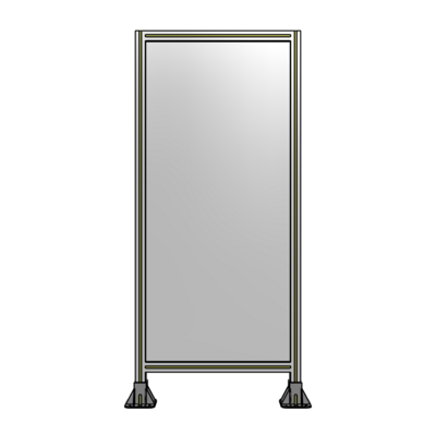 SINGLE PANEL-LEG ON  BOTH SIDES  1700MM X 750MM  1/4&quot; POLYCARBONATE, AS A KIT