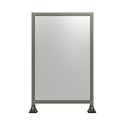 SINGLE PANEL-LEG ON  BOTH SIDES  1700MM X 1050MM  1/4&quot; POLYCARBONATE, FULLY ASSEMBLED