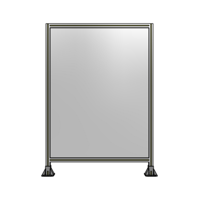 SINGLE PANEL-LEG ON  BOTH SIDES  1700MM X 1200MM  1/4&quot; POLYCARBONATE, FULLY ASSEMBLED