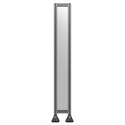 SINGLE PANEL-LEG ON  BOTH SIDES  2135MM X 300MM  1/4&quot; POLYCARBONATE, FULLY ASSEMBLED