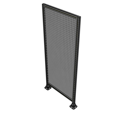 A3-2135-0900-0150-ZYMFA SINGLE PANEL-LEG ON  BOTH SIDES  2135MM X 900MM  1" MESH, FULLY ASSEMBLED