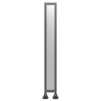 A3-2400-0300-0150-ZYPFK SINGLE PANEL-LEG ON BOTH SIDES 2400MM X 300MM 1/4" POLYCARBONATE, AS A KIT