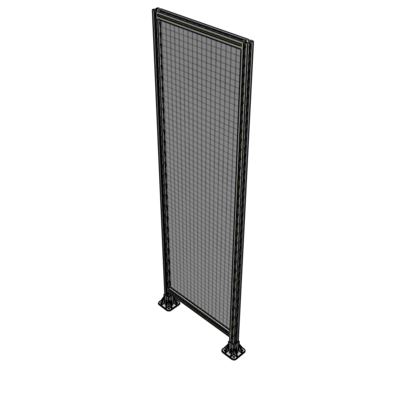 A3-2400-0750-0150-ZYMFA SINGLE PANEL-LEG ON  BOTH SIDES  2400MM X 750MM  1" MESH, FULLY ASSEMBLED