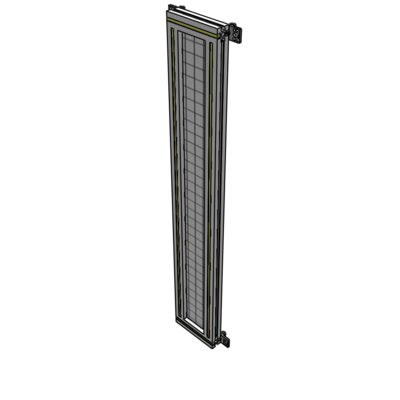 A4-1400-0200-0150-HYMZK SINGLE PANEL-NO LEGS WITH HINGES 1400MM X 200MM 1" MESH, AS A KIT