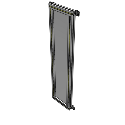 A4-1400-0300-0150-HYPZK SINGLE PANEL-NO LEGS WITH HINGES 1400MM X 300MM 1/4" POLYCARBONATE, AS A KIT