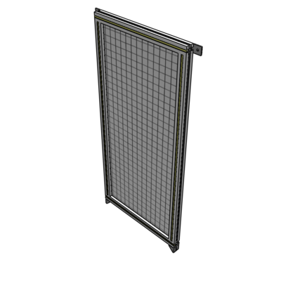 A4-1400-0600-0150-TYMZK SINGLE PANEL-NO LEGS WITH TIE PLATES AND ANGLE 1400MM X 600MM 1" MESH, AS A KIT