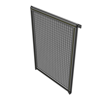 A4-1400-0900-0150-TYMZK SINGLE PANEL-NO LEGS WITH TIE PLATES AND ANGLE 1400MM X 900MM 1" MESH, AS A KIT