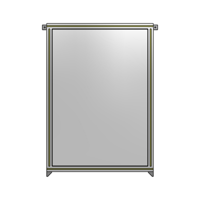 SINGLE PANEL-NO LEGS WITH TIE PLATES AND ANGLE 1400MM X 900MM  1/4&quot; POLYCARBONATE, AS A KIT