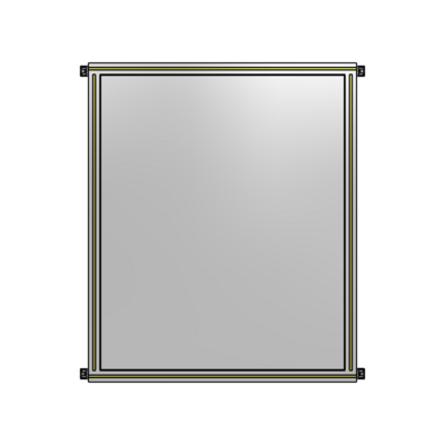 SINGLE PANEL-NO LEGS WITH HINGES 1400MM X 1050MM  1/4&quot; POLYCARBONATE, AS A KIT