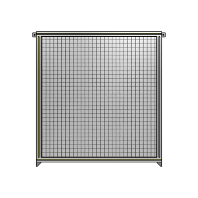 SINGLE PANEL-NO LEGS WITH TIE PLATES AND ANGLE 1400MM X 1200MM  1&quot; MESH, FULLY ASSEMBLED