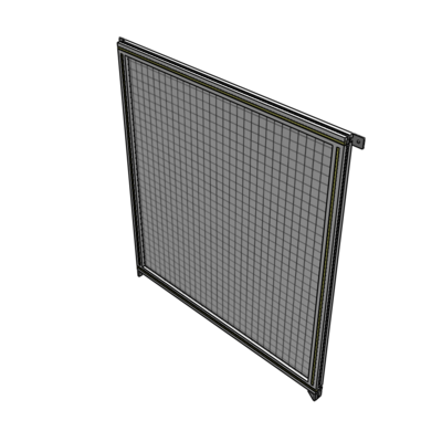 A4-1400-1200-0150-TYMZK SINGLE PANEL-NO LEGS WITH TIE PLATES AND ANGLE 1400MM X 1200MM 1" MESH, AS A KIT
