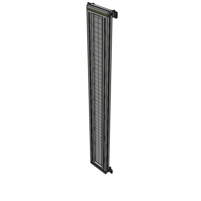 A4-1700-0200-0150-HYMZK SINGLE PANEL-NO LEGS WITH HINGES 1700MM X 200MM 1" MESH, AS A KIT
