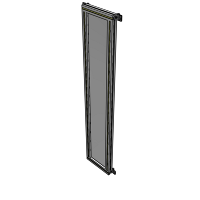 A4-1700-0300-0150-HYPZA SINGLE PANEL-NO LEGS WITH HINGES 1700MM X 300MM 1/4" POLYCARBONATE, FULLY ASSEMBLED