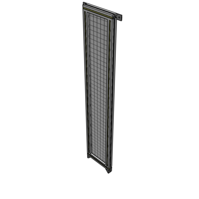 A4-1700-0300-0150-TYMZA SINGLE PANEL-NO LEGS WITH TIE PLATES AND ANGLE 1700MM X 300MM 1" MESH, FULLY ASSEMBLED
