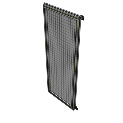 A4-1700-0600-0150-HYMZA SINGLE PANEL-NO LEGS WITH HINGES 1700MM X 600MM  1" MESH, FULLY ASSEMBLED