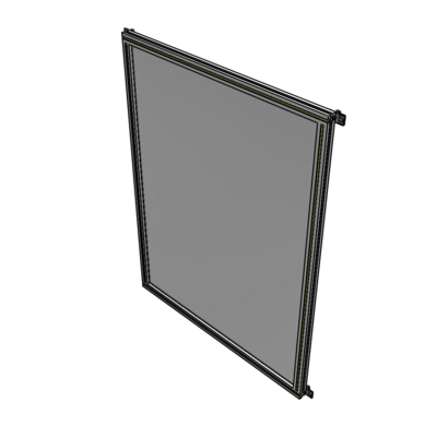 A4-1700-1200-0150-HYPZA SINGLE PANEL-NO LEGS WITH HINGES 1700MM X 1200MM 1/4" POLYCARBONATE, FULLY ASSEMBLED