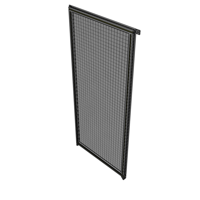 A4-2135-0900-0150-TYMZA SINGLE PANEL-NO LEGS WITH TIE PLATES AND ANGLE 2135MM X 900MM 1" MESH, FULLY ASSEMBLED