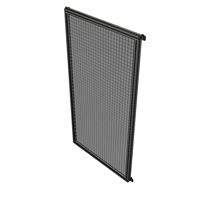 A4-2135-1050-0150-HYMZA SINGLE PANEL-NO LEGS WITH HINGES 2135MM X 1050MM 1" MESH, FULLY ASSEMBLED