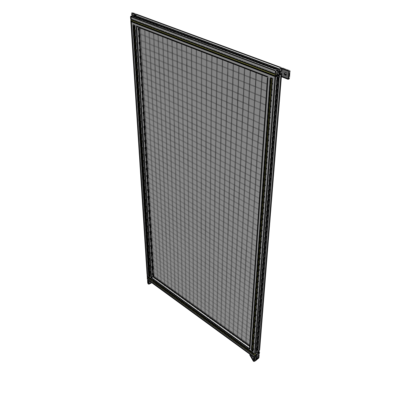 A4-2135-1050-0150-TYMZA SINGLE PANEL-NO LEGS WITH TIE PLATES AND ANGLE 2135MM X 1050MM 1" MESH, FULLY ASSEMBLED