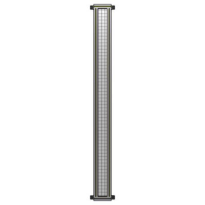 SINGLE PANEL-NO LEGS WITH HINGES 2400MM X 200MM  1&quot; MESH, AS A KIT