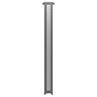 SINGLE PANEL-NO LEGS WITH TIE PLATES AND ANGLE 2400MM X 200MM  1&quot; MESH, AS A KIT